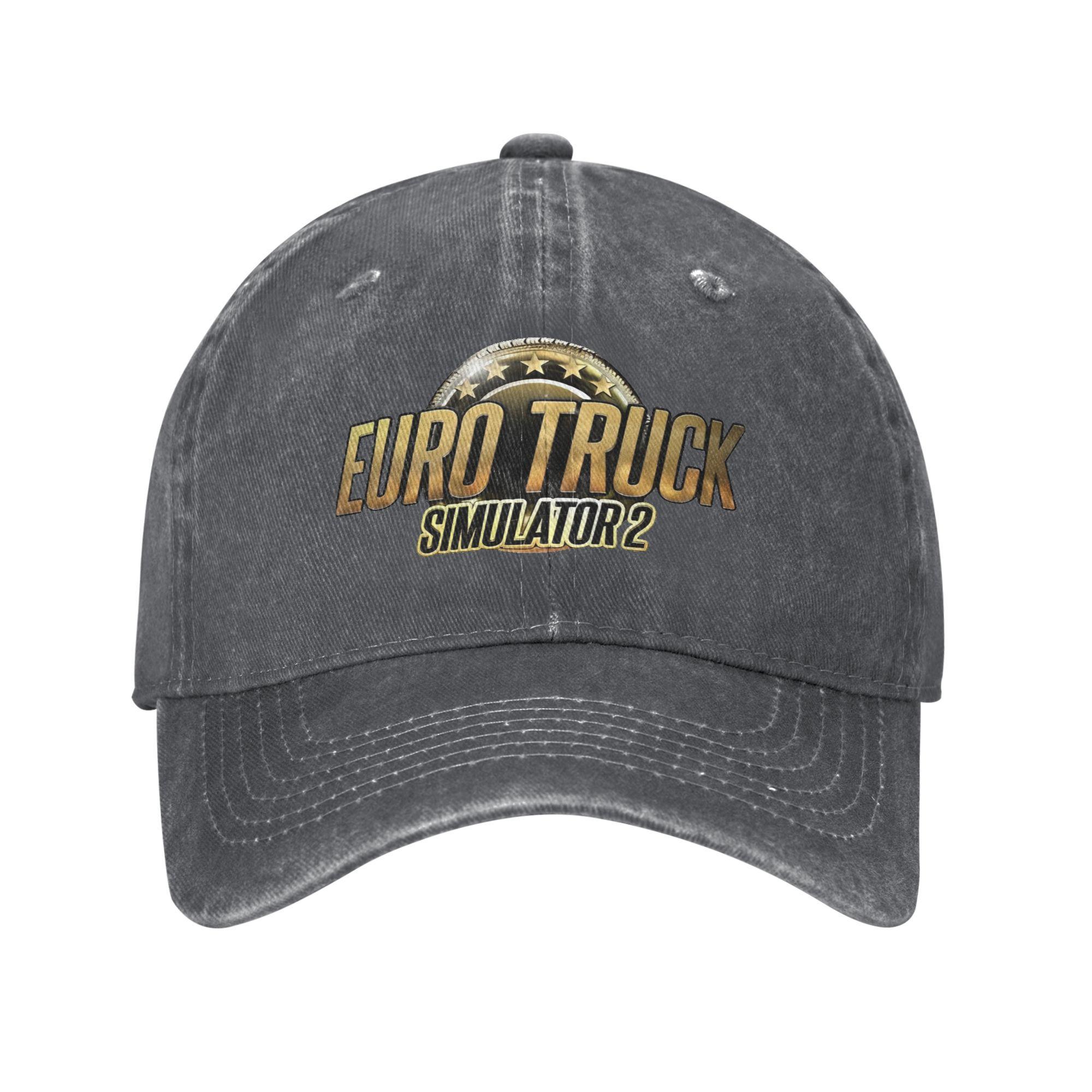 

Euro Truck Simulator 2 Game Baseball Caps Vintage Distressed Denim Washed Management Sun Cap Outdoor All Seasons Adjustable Hat Adjustable