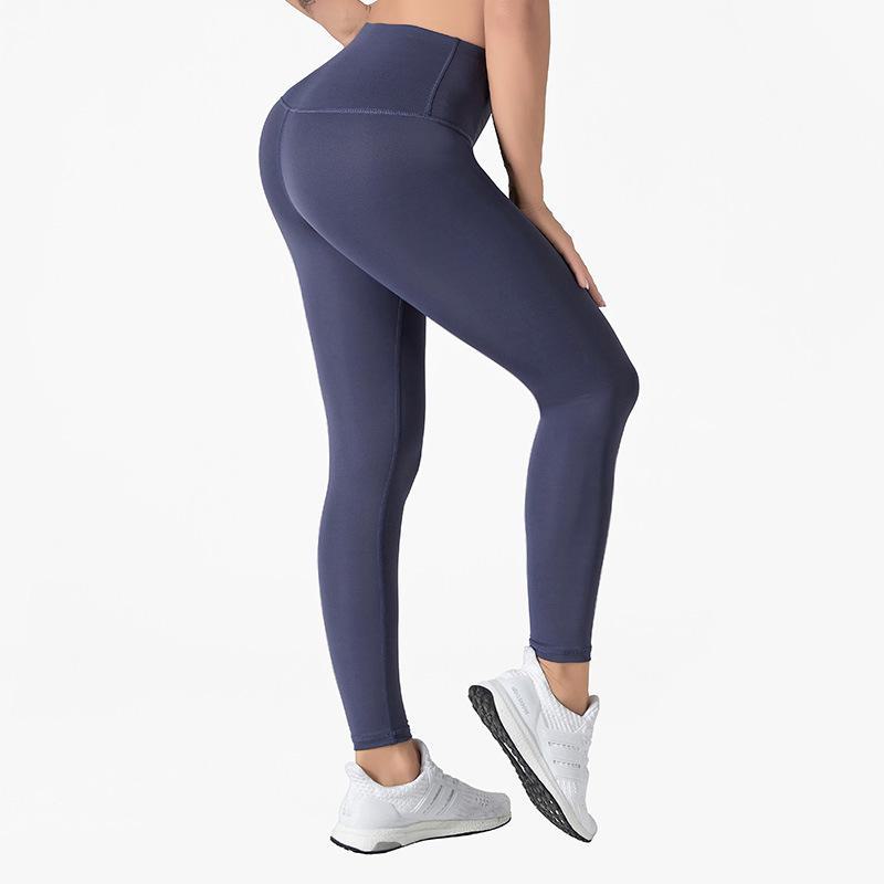 Kalhoty na jógu Peach Lift: Bezešvé fitness legíny s vysokým pasem pro ženy
