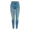Only Blush Life Mid Waist Skinny Ankle Raw REA1468 Jeans