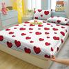 1 Lenzuolo con Angoli Matto Stampato a Cuore Semplice Moderno, Copriletto Stampato per Camera da Letto, Biancheria da Letto (Federe escluse)
