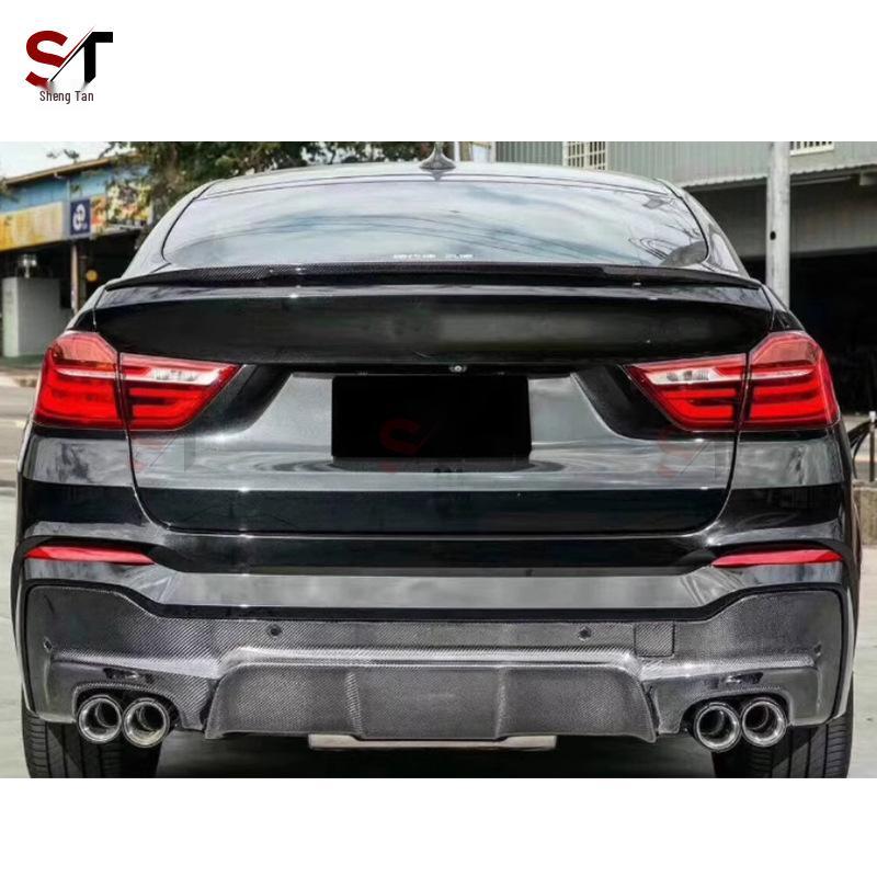BMW X4 F26 Carbon Fiber 3D Rear Lip Diffuser Body Kit Accessory