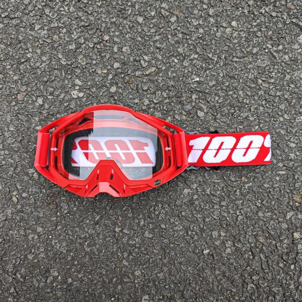 Occhiali da sole da moto classici per fuoristrada all'aperto 100% per la guida, occhiali protettivi per casco resistenti al vento e alla sabbia, equipaggiamento fresco per mountain bike