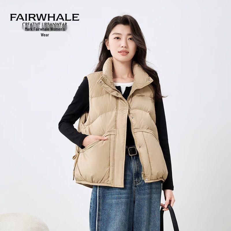 

MARK FAIRWHALE Women s Stand Collar Sleeveless Down Vest S