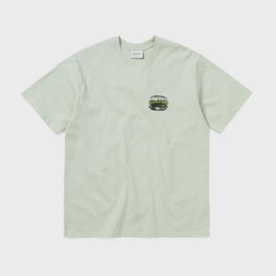 Ce T-shirt Hamburger Pale Menthe N'est Jamais Ça