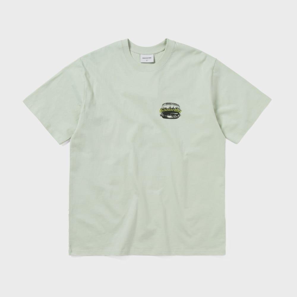 ThIs Is Never That Hamburger Tee Pale Mint S