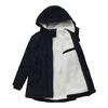 Womens Thick Winter Parka Coat With Fleece Lining Loose Fit Hooded Cotton Padded Jacket Long Sleeve