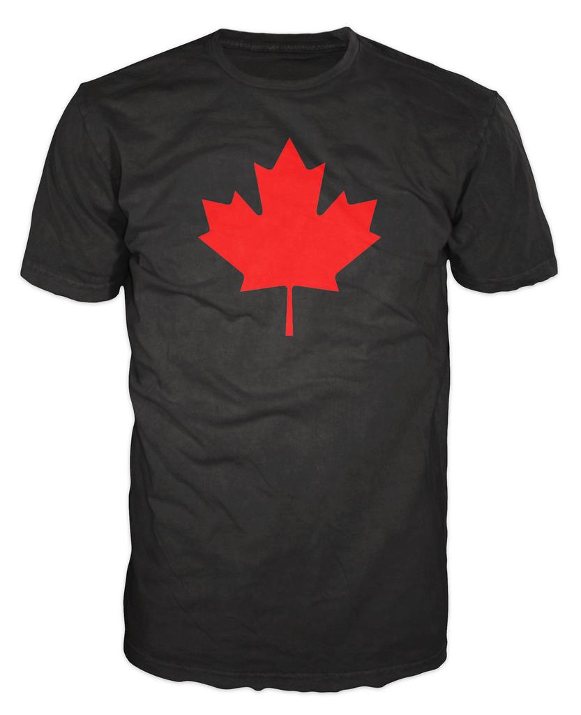 100% Katoen Unisex Print T-shirt 100% Katoen Canadese Esdoornblad Canadese Vlag Film T-shirts