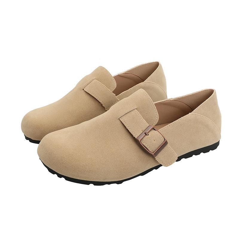 Flache einpedalige Damenschuhe für Sommer und Herbst, neue Doudou-Schuhe, Schwangere tragen zwei hässlich-süße