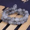 Szare Kwarce Demona Chmury, Naturalne Kamienne Luźne Okrągłe Koraliki do Bransoletki z Charmsami DIY