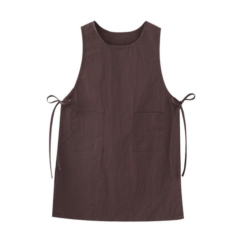 Schmutzabweisende Küchenschürzen Einfarbige Kaffeehaus-Uniform Mode-Nagelstudio-Schürze für Schönheit Unisex