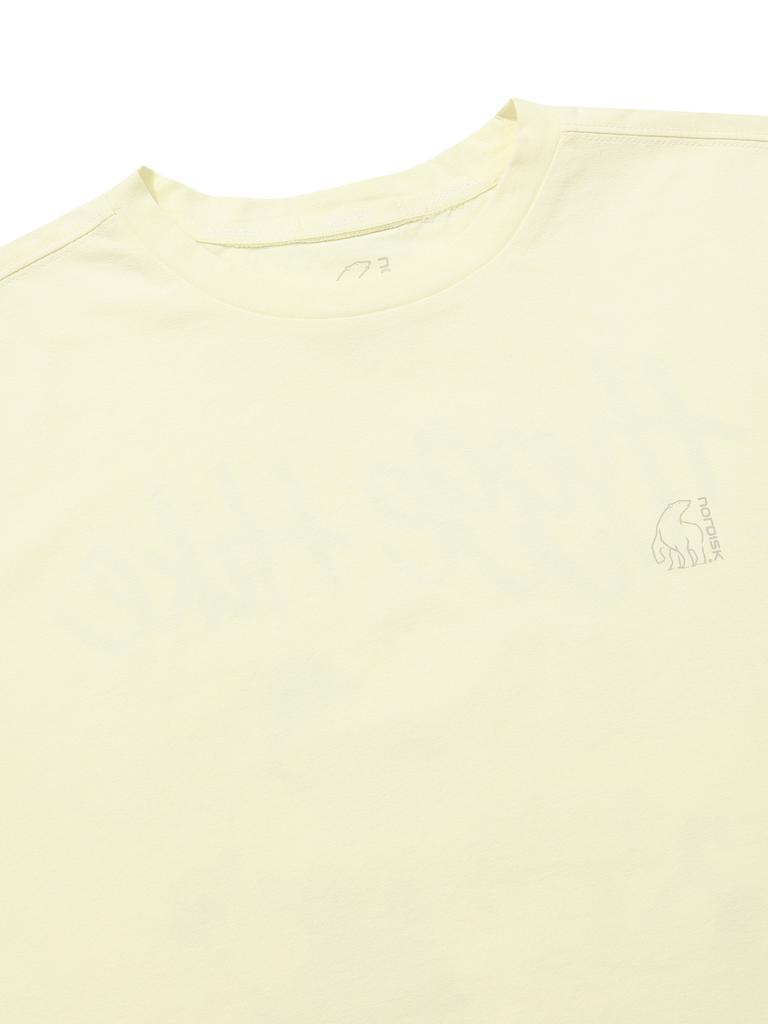 NORDISK Sorona Polar Bear Graphic Short Sleeve T-Shirt - W_Pastel Yellow