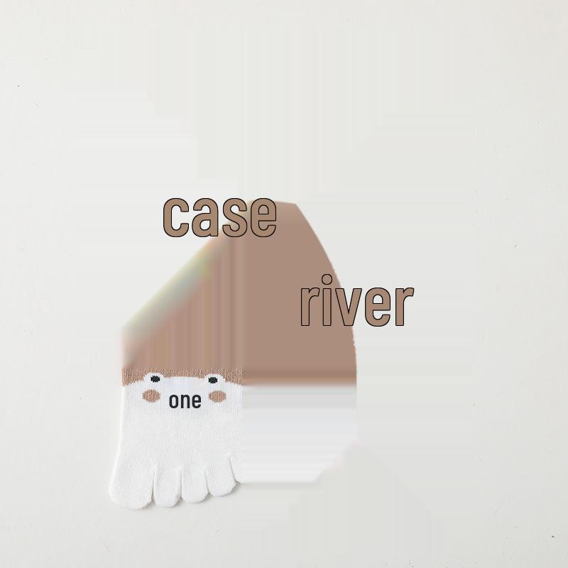 Children's Cotton Five-Finger Pile-Up High Socks for Autumn and Winter