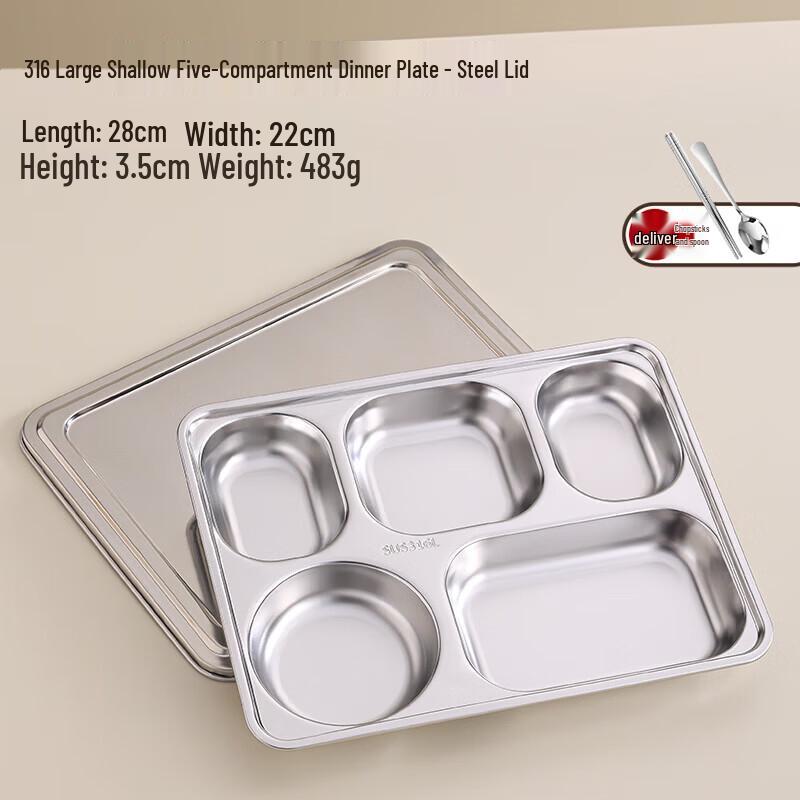 

Stainless Steel Divided Meal Tray