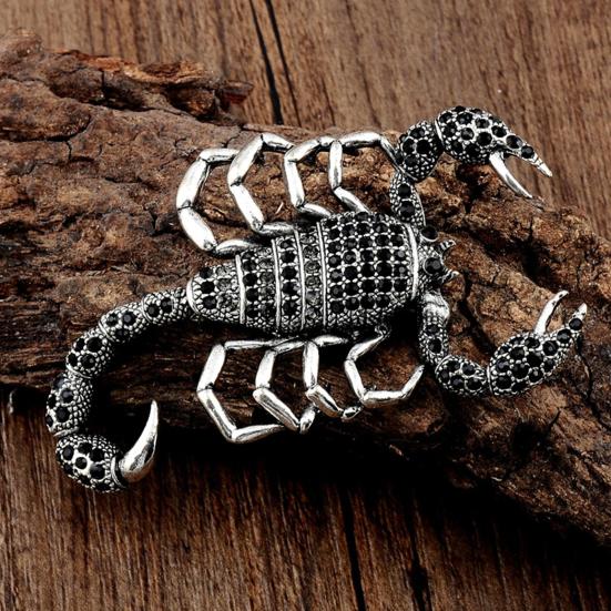 Brosche Anstecknadel Skorpion Strass Schmuck Funkelnde Tierbrosche Kleiderdeko
