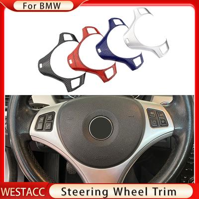 Moldura decorativa para panel de volante de coche, pegatina para BMW Serie 1 3 E87 E90 E92 E93 2005 - 2012