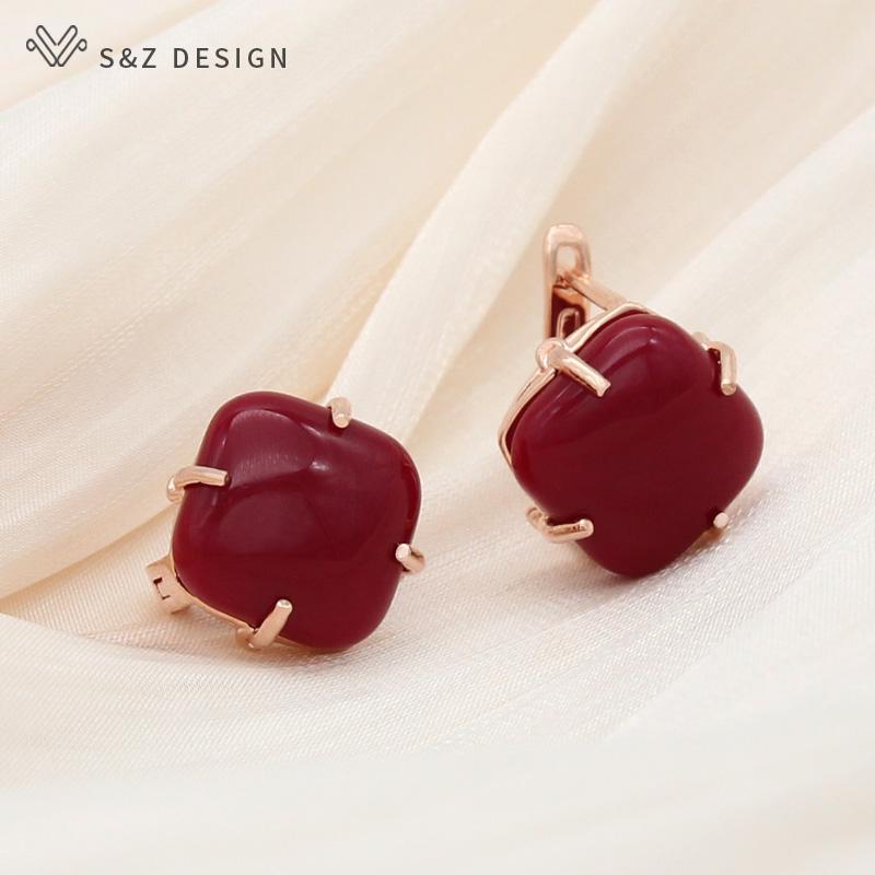 Mode Temperament Elegante Quadratische Stud Ohrringe Für Frauen Mädchen Hochzeit Schmuck Eardrop