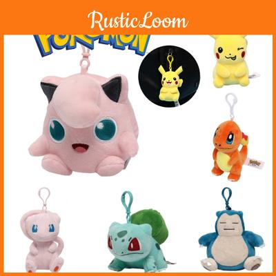 Pingente Chaveiro Pelúcia Fofa Pokémon Pikachu Charmander