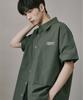 Beodeonteu Oversized Nylon Flap Shirt [Khaki]