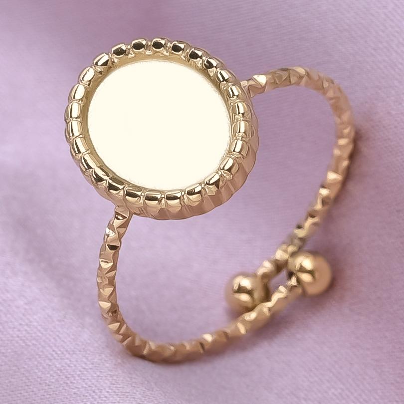 Klassisk Retro Öppningsbar Justerbar Ring Oregelbunden Geometri Hjärta Ellips Vattendroppe Glänsande Rostfritt Stålringar Semesterpresent