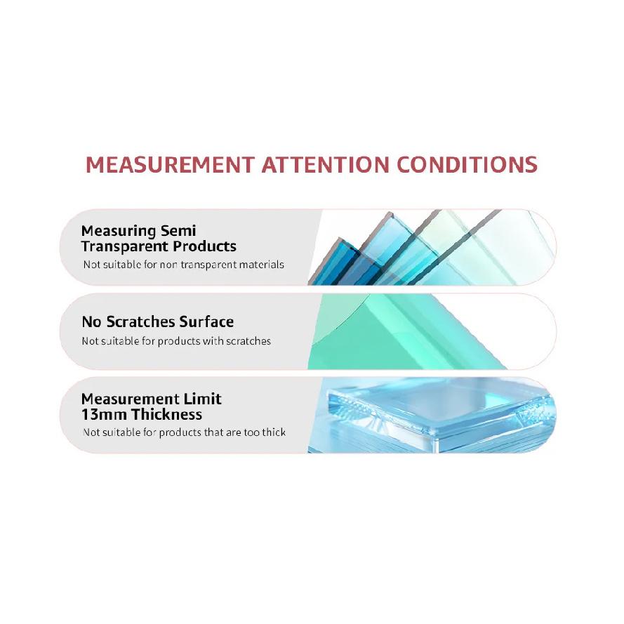 3-IN-1 Handheld Window Tint Transmission Meter VL/UV/IR Transmittance Meter Car Glass Solar Film Tester Type-C Charge
