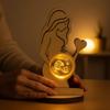 Photo Night Light Personalized 3D Crystal Ball Led Lamp For Baby Ultrasound Wedding Couple Parents Keepsake Decor Gift