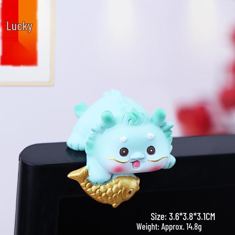 Little Dragon Ornament for Desktop, Car Rearview Mirror, and Center Console Decoration