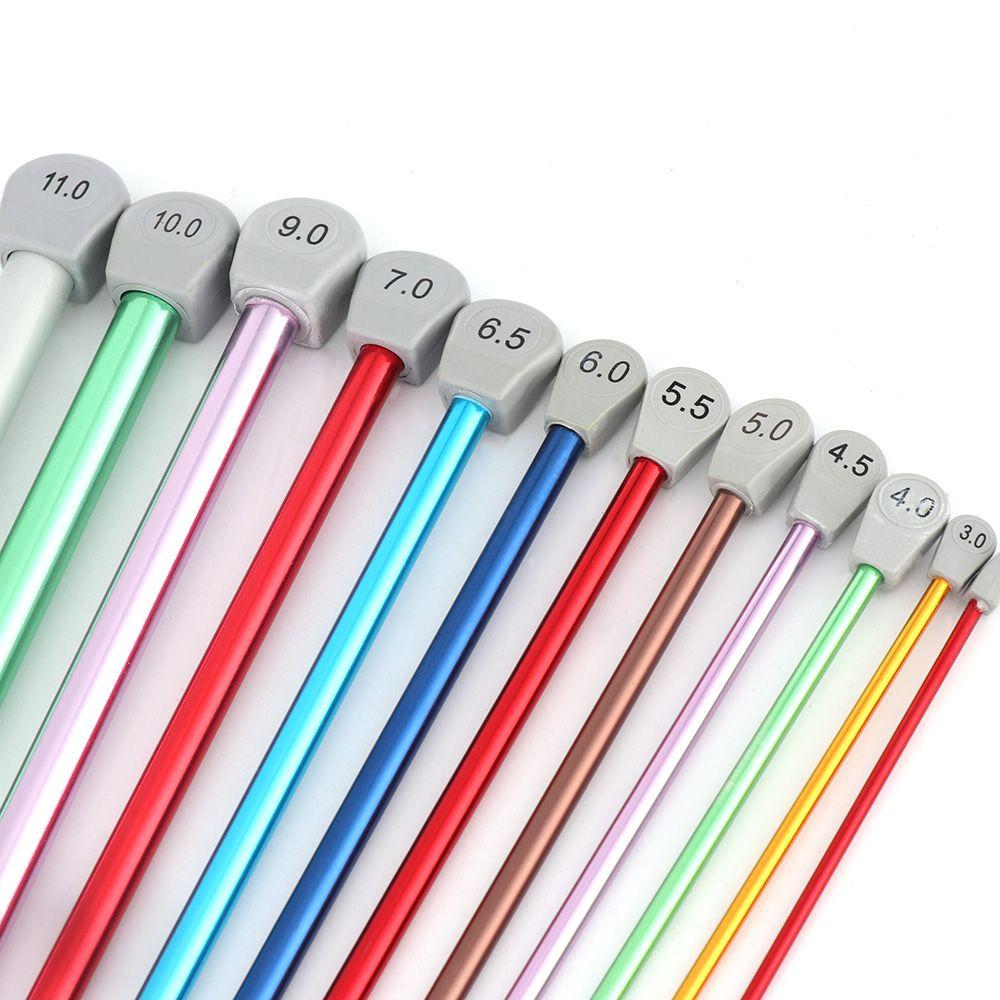 14Size Long Scarf Aluminum Knitting Weaving Tool Needle Crochet Hooks