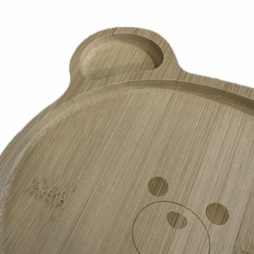 Bear Plate, Bear Wood Plate, Kids' Lunch Plate, Wooden Plate, Bear, Bear, Kids, Kids, Stylish Plate, Tableware, Plate, Dessert Plate, Cafe, Stylish, C