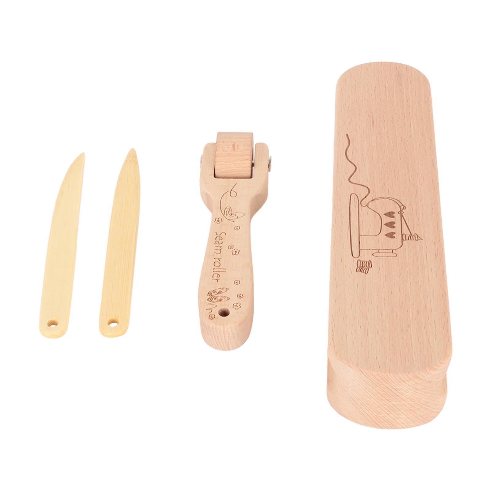 

Tailor Clapper Set Simple Operation Wooden Widely Used Finely Polished Point Turner Sewing Tool for Craftsman for Embroidery