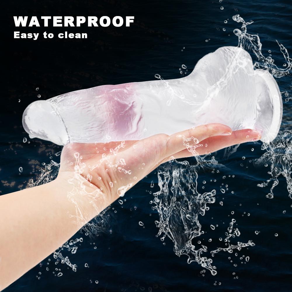 Realistic Dildo Masturbator Anal Toys for Women Crystal Dildo Suction Cup Penis Female Sex Toys G-Spot Erotic Toy for Adults 18+