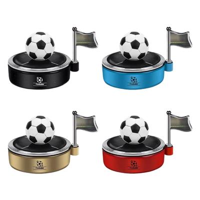 Solar Powered Football Car Air Freshener Perfume Holder With Essential Oil For Stylish Vehicle Decoration And Freshing Scent