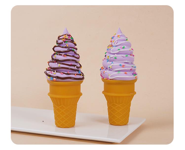 Simulated Crispy Cone Ice Cream Model - Creative Jam Cone Decoration