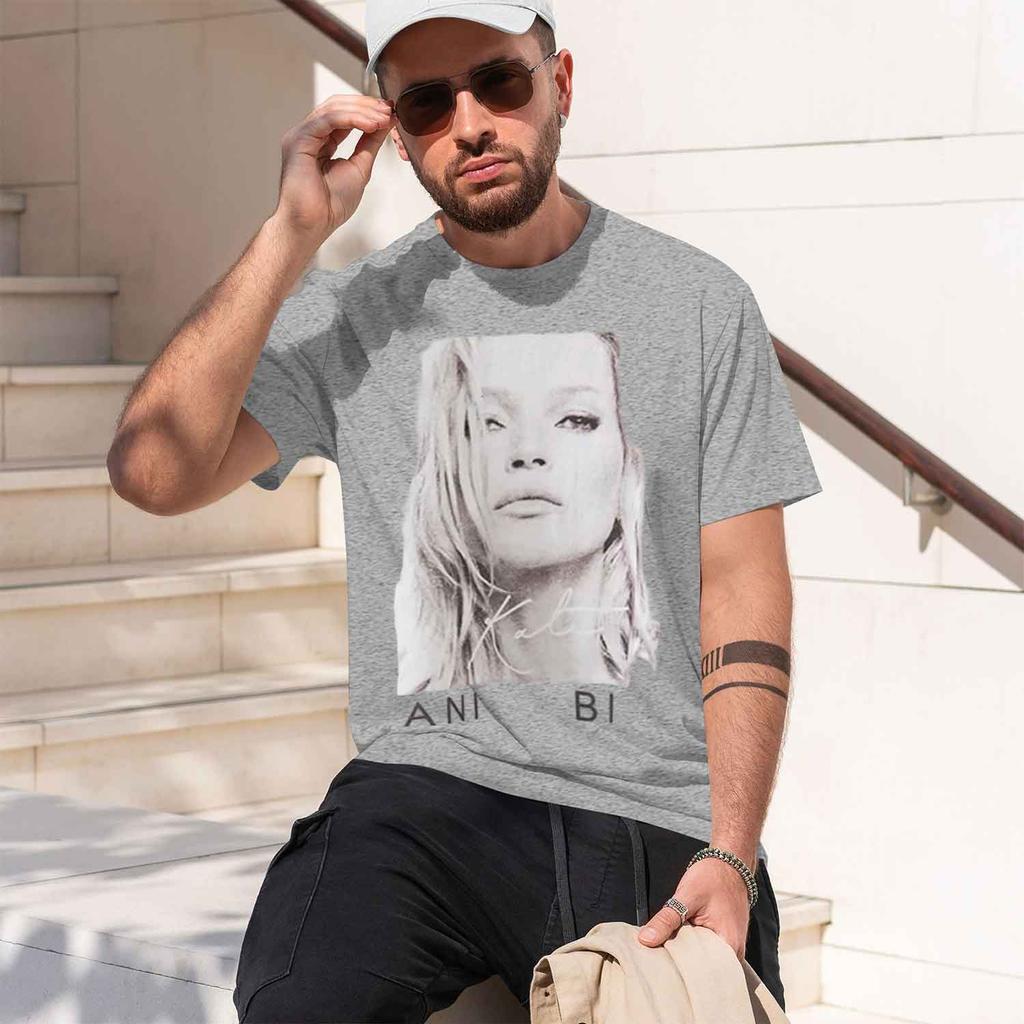 Casual Style Unisexs TShirt With Portrait And Text Design For Everyday Wear In Spring And Summer Perfect Gift For Fashion Lovers