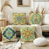 1/4pcs Bohemian Vintage Floral Mandala Throw Pillow Covers  Boho Decorative Cushion Cases for Home Sofa Bedroom Cushion Cover