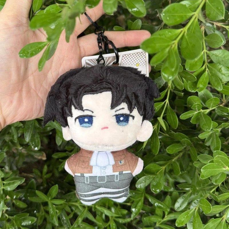 12cm/4.72in Anime Ackerman Stuffed Doll Plush Keychains Pendant Peripherals Accessories Cotton Collectible Decoration Stitch Toy