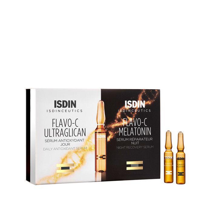 Sérum Antioxydant - Isdin - Melatonin + Ultraglican - 20 Ampoules - Non Comédogène - 2,5 Ml