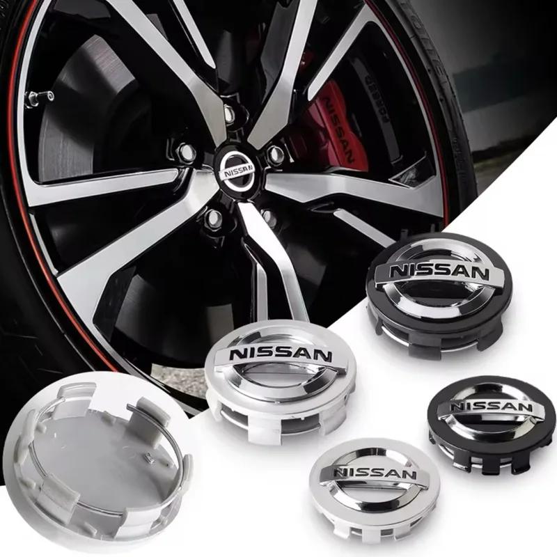 4Pcs 54/60mm Nissan Car Wheel Center Cap Emblem Hub Covers Badge For Nissan Nismo Tiida Teana GTR 350Z 370Z 240SX Juke Versa
