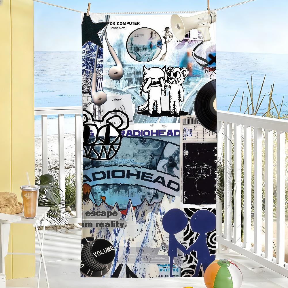 Rock band R-RADIOHEAD Towel Drying Bath Towel Applicable To Light Swimming Camping Yoga Beach Out