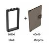 10pcs1x4x6 Door Frame Smart Window Compatible with 60596 60616 MOC Parts, Building Block Model Accessories, Children's Toys