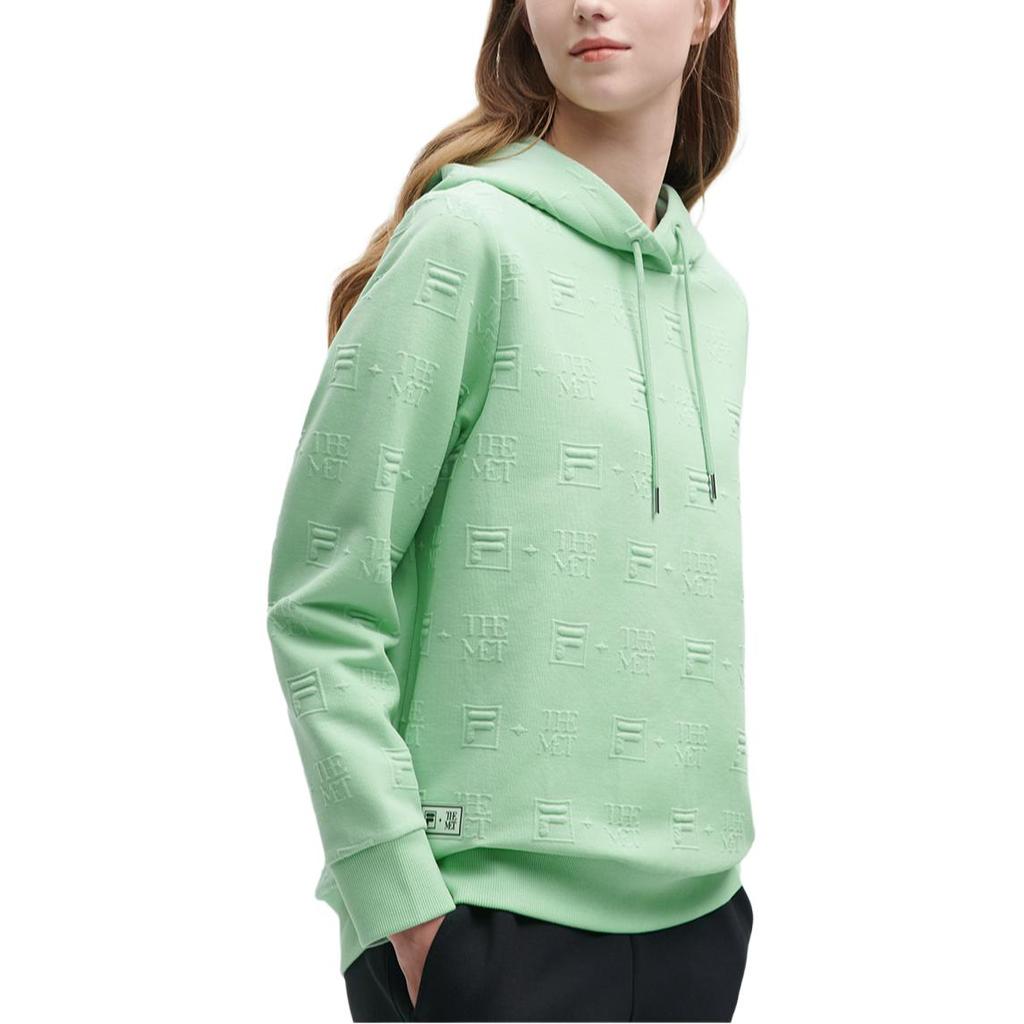 Fila X The Met Monet Knitted Casual Hoodie Women Hoodies Light-Green F11W348203F-LG