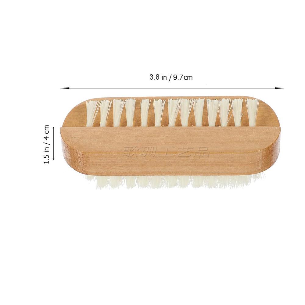 Lotus Wood Dual-sided Bath & Nail Brush with Boar Bristles and Foot Stone