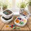 Moisture-proof Pill Box Plastic Medicine Container Portable Vitamin Organizer  Living Room