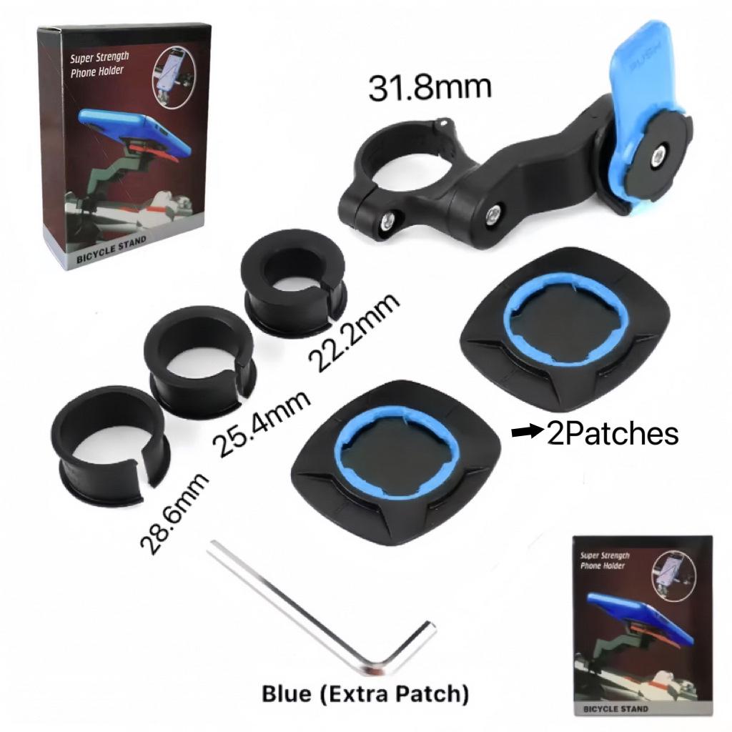 Motorcycle & Bicycle Phone Holder with Shock Absorption for Navigation