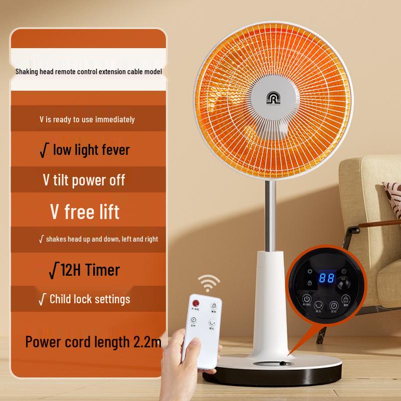 Ronshen Energy-Saving Mini Sun Electric Heater Fan - Quick Heat & Low Light