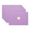 20Pcs/Set Mini Card Envelopes Pearlescent Paper Envelopes Business Greeting Cards Holder with Heart Pattern for Birthday Wedding