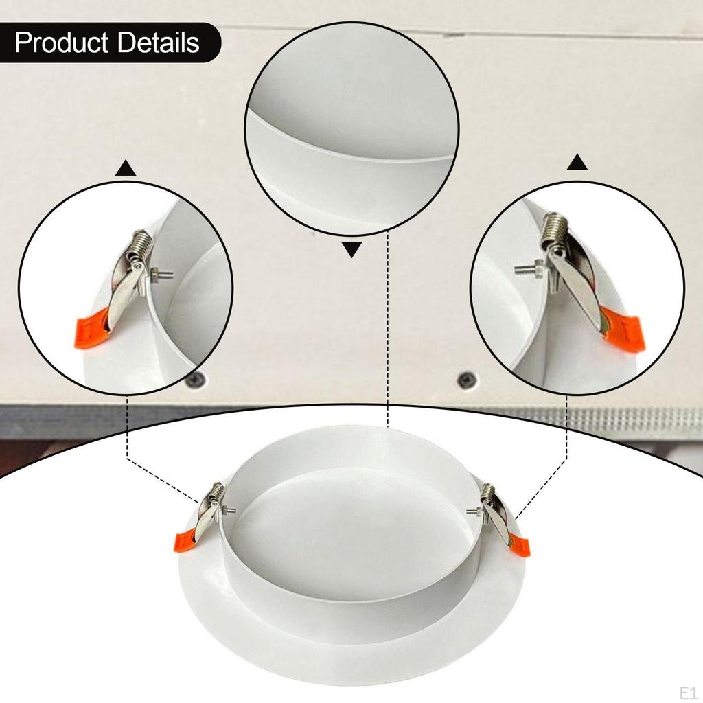 Spring Ceiling Cover Plate,Wall Hole Cover,with Buckle,Wall Mount Downlight Trim Decorative