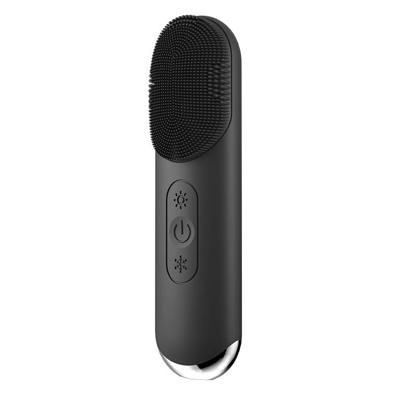 Waterproof Ultrasonic Facial Cleansing & Massage Device with Hot/Cold Vibration Functions