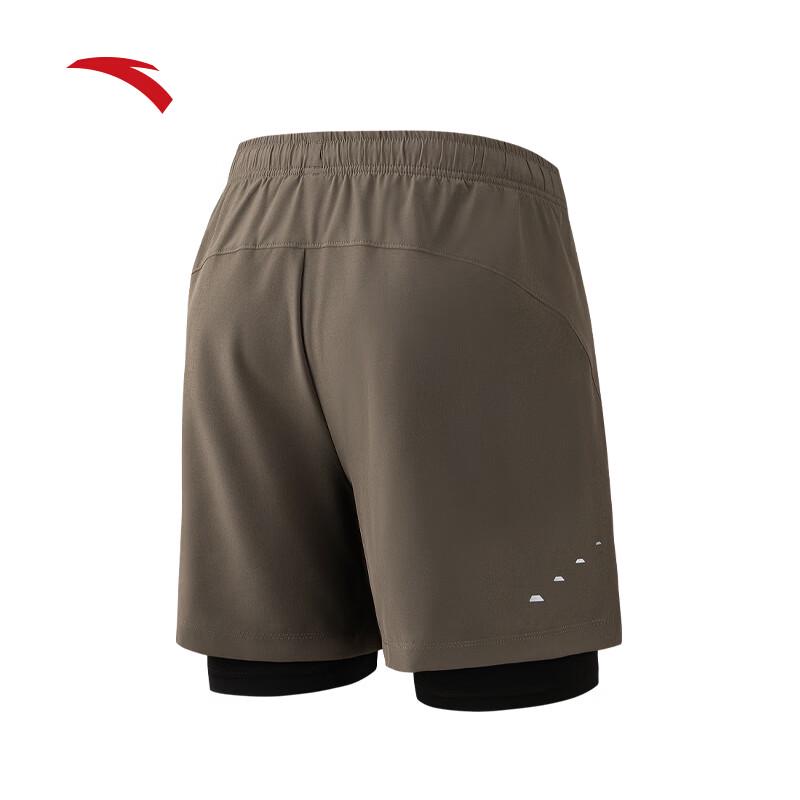 Anta C5 Men's Zero-Pressure Quick-Dry 2-in-1 Running Shorts