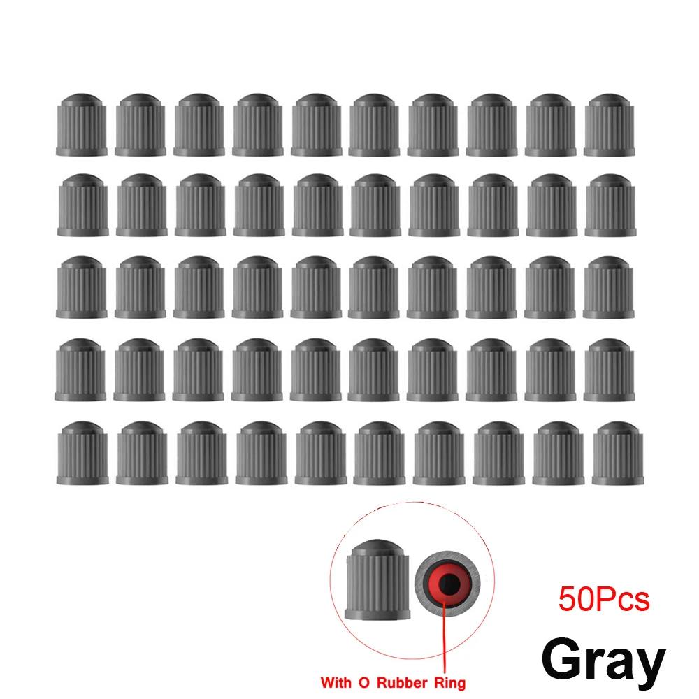 10-100Pcs Tire Valve Caps Plastic Car Tire Stem Dust Covers Universal Valve Caps For Cars Bicycle Trucks Motorcycles Valve Stems 1