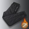 Men’s Winter Lambskin Pants with Velvet Lining - Thick, Warm, Casual, and Loose Fit Trousers.